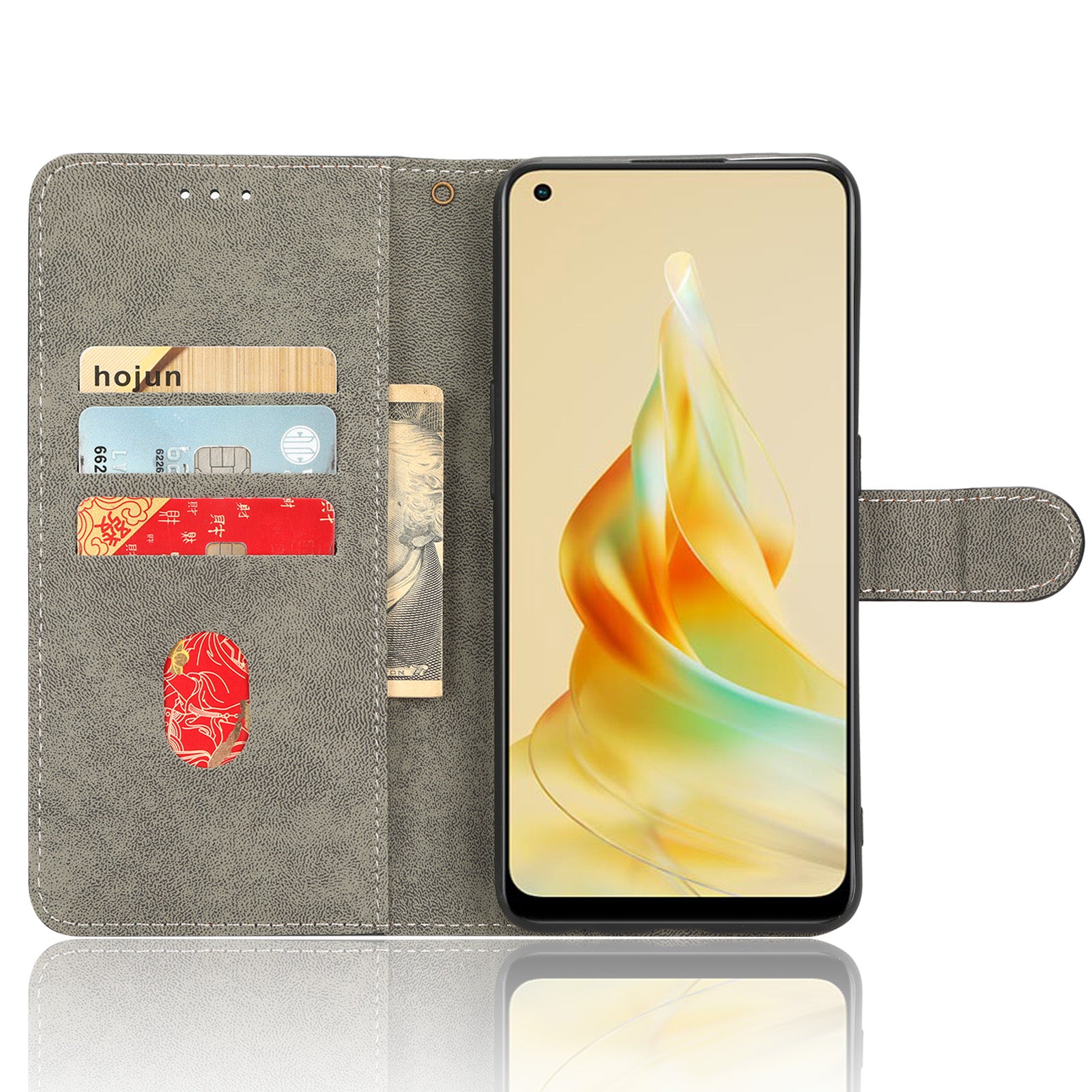 For Oppo Reno8 T 4G Leather Phone Case Phone Stand RFID Blocking Wallet Cover For Oppo Reno8 T 4G Leather Phone Case Phone Stand RFID Blocking Wallet Cover